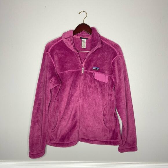 Patagonia Half Zip Pullover Rubellite Size Large Polartec - Picture 1 of 4